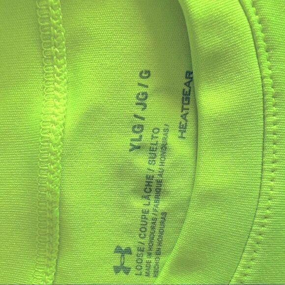 Under Armour T-Shirts Kids Big Boys “2” L Yellow T-Shirts PreOwned Condition - Picture 4 of 11